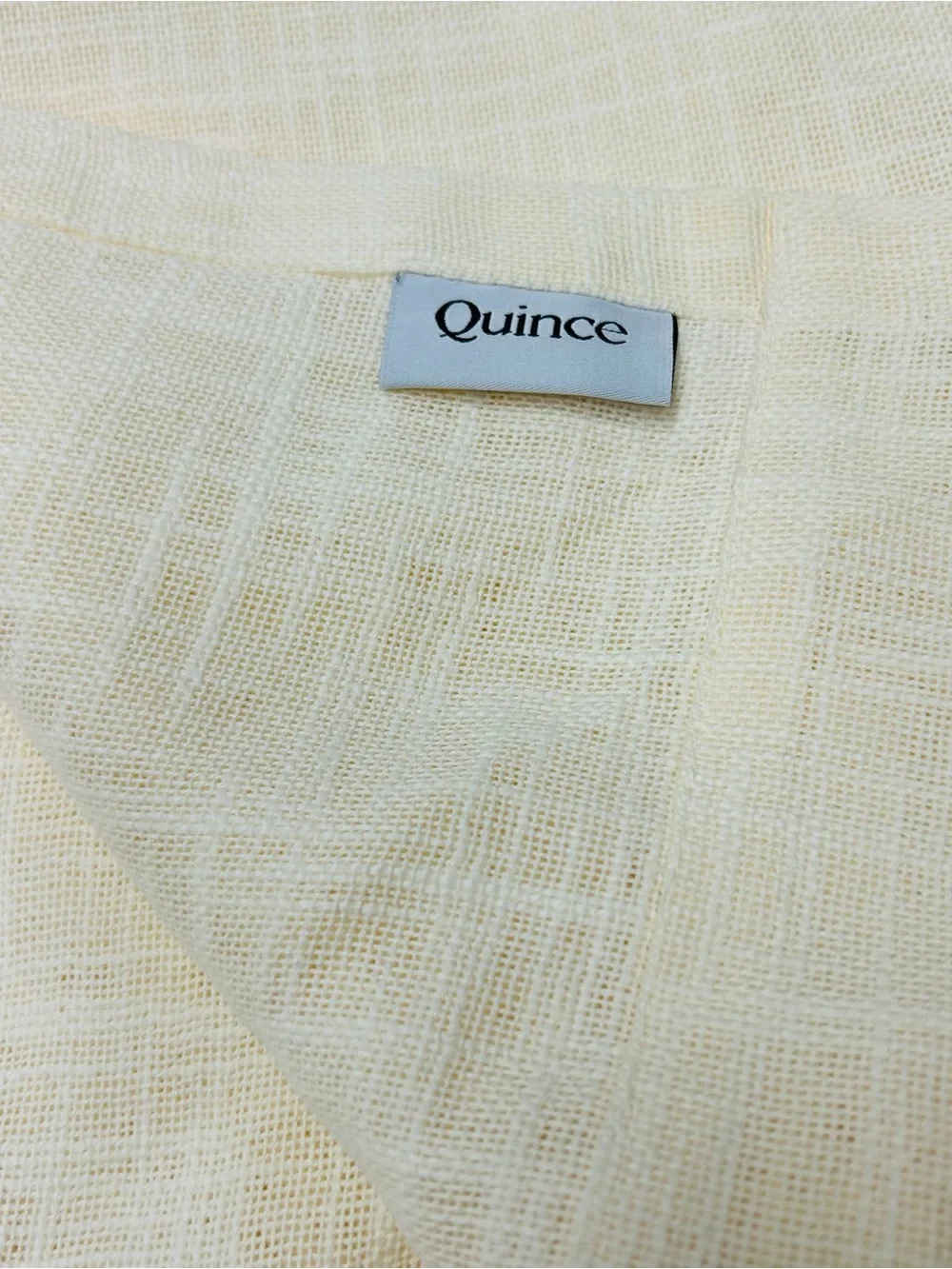 QUINCE Set Of 2 48x84 Cotton Sheer Curtains Ivory 0801